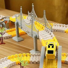 Kids DIY Construction Race Tracks Electric Engineering Car Construction Vehicle Series Educational toys