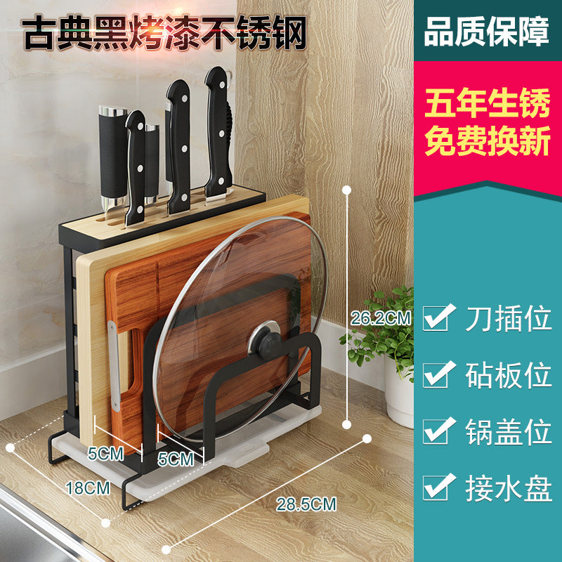 Wholesale MultiFunctional Stainless Steel Kitchen Rack for Utensils