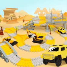 Kids DIY Construction Race Tracks Electric Engineering Car Construction Vehicle Series Educational toys