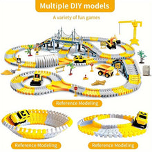 Kids DIY Construction Race Tracks Electric Engineering Car Construction Vehicle Series Educational toys