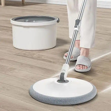 EasyClean Rotating Mop Set with Superfine Fiber Mop Plate, 108-128cm Extension Handle and 10 Level Waterproof