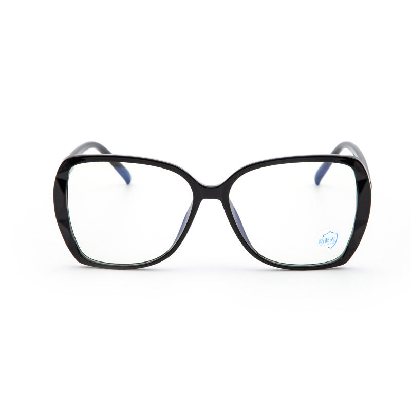 Wholesale Stycke Tr90 Anti Blue Light Glasses For Men And Women Unisex Round Face Simple Big 6017