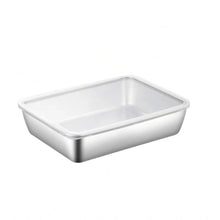OFF-Stainless Steel Square Plate(With Lid)