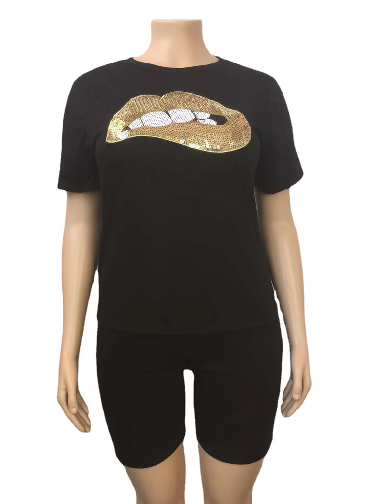 Wholesale Plus Size Glittery Jogger Set for 2529 Year Old Women