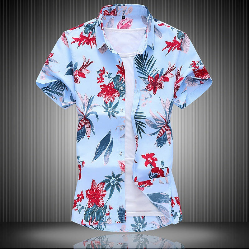 Men's Long Sleeve Floral Button Down Shirt - Casual Hawaii Beach Shirt, Lightweight & Breathable - View #9