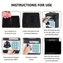 Piggy Bank Cash Coin Can ATM Bank Electronic Coin Money Bank Gift For Kids