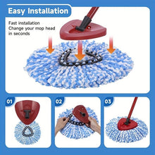 Household Mop, Replacement Heads Spin Mop, Microfiber Spin Mop Refills, Multifunctional Mop, Reusable Spin Mop For Cleaning Floor, Home Supplies, Kitchen Supplies, Room Supplies