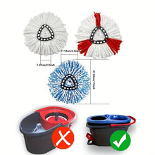 Household Mop, Replacement Heads Spin Mop, Microfiber Spin Mop Refills, Multifunctional Mop, Reusable Spin Mop For Cleaning Floor, Home Supplies, Kitchen Supplies, Room Supplies