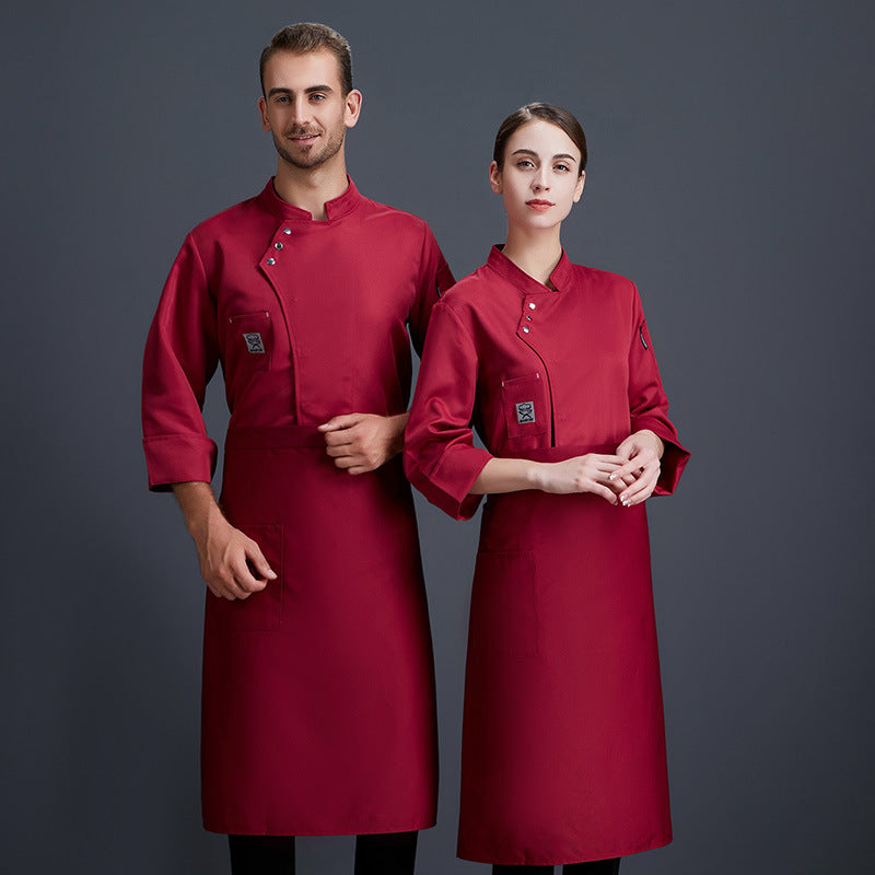Wholesale Men's/Women's Chef Uniform 30 Cotton Blend, Suitable for Spring/Autumn/Winter