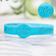 Personalized Silicone Printed Wristbands - Debossed