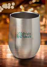 Customized  Personalized 12 oz. Stainless Steel Stemless Wine Glasses
