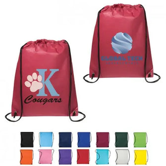 Customized Cheap Drawstring Backpacks in Bulk | Colorful Non-Woven Drawstring Bag