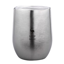 Customized  Personalized 12 oz. Stainless Steel Stemless Wine Glasses