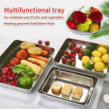 OFF-Stainless Steel Square Plate（With Lid）