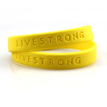 Personalized Silicone Printed Wristbands - Debossed