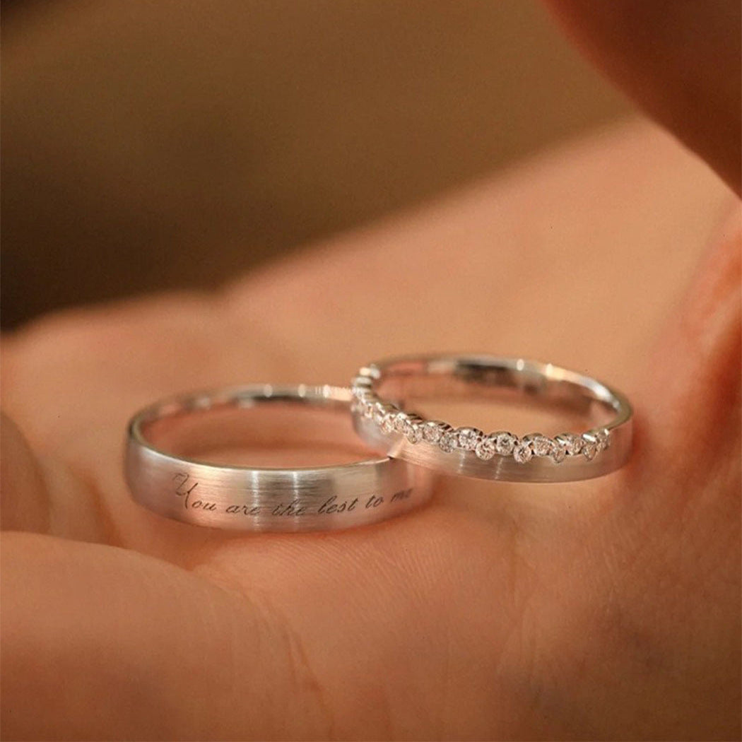 Wholesale Luxury English Alphabet Rings for Couples, Light Luxury and ...