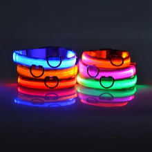 LED Glow-In-The-Dark Pet Collar For Small And Medium Dogs - Keep Your Pet Safe And Visible During Night Walks