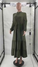M2561 Middle Eastern New Style Pure Color Long Fashion Elegant Muslim Dress