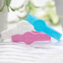 Personalized Silicone Printed Wristbands - Debossed